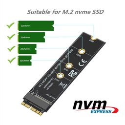 SaiRetail.Com M.2 Nvme Ssd Convert Adapter Card For Upgrade Macbook Air (2013-2017), (Mid 2013-2017), (Late 2013 - Mid 2015), USB Type C image 2