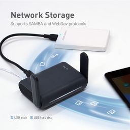 GL.iNet GL-A1300 (Slate Plus) Wireless VPN Travel Router - Dual_Band Wi-Fi and Hotel Captive Portal, Phone Connection, Extender, Evaluation Point, Pocket-Format, Open Source, NAS image 5