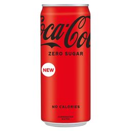 Coca-Cola Zero Sugar, No Calories Soft Drink Can, 300 Ml - Cola image 1