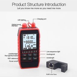generic Optical Power Meter & Network Line Finder Cable Wire Tracker OPM Visual Fault Locator Network Cable Test Gauge image 3