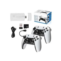Funtique™ Wireless Video Games for Tv Gaming, Retro Gaming Console with Game Stick 1080p HD Game Stick, Plug & Play TV Video Game Set for 2 Player with 10 Emulators 24000+ Games 2.4G Wireless image 3