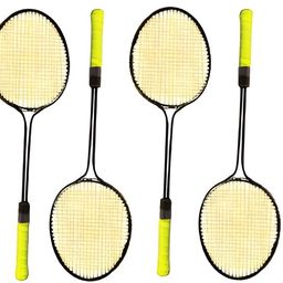 Badminton Set with 4 Rackets, 3 Nylon Shuttlecocks and Net image 4