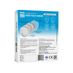 Tata 1mg BIS Approved FFP2 N95 Mask - Head Loop, 5 Layer Protection Face Mask (Pack of 2) image 2