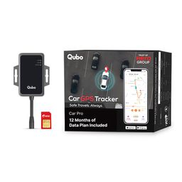 Qubo Wired Hidden GPS Tracker from Hero Group for Car | AI Features on Qubo Go App | Live Tracking | Anti-Theft | Towing Alerts | Accident Alerts | SIM + 12 Month Data Plan image 1