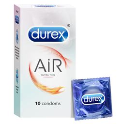 Durex Lube Intense Lubricant Gel For Men & Women - 50ml | Water Based Lube & Durex Air Condoms for Men - 10 Count | Suitable for use with lubes & toys COMBO image 5