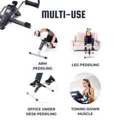 G GEEMAC | Mini Cycle Pedal Exerciser with Adjustable Resistance and Digital Display - Suitable for Light Exercise of Legs & Arms, and Physiotherapy at Home image 3