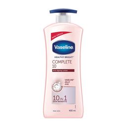 Vaseline Healthy Bright Complete 10 Body Lotion, Anti- Ageing Lotion With Vitamin B3, Aha, Pro-Retinol, 400 ml image 1