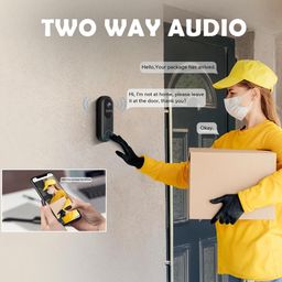 Golens DB02 Wireless Video Doorbell Camera with Intercom | 1080P HD | WiFi 2.4G/5G | PIR Motion Detection | Night Vision | Two-Way Audio | Cloud & SD Card Storage | Waterproof | Rechargeable Battery image 4