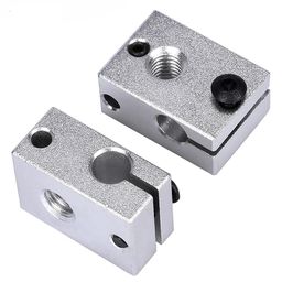 xcluma 3D Printer V6 Aluminium Heater Block Hot End Heating Block image 3