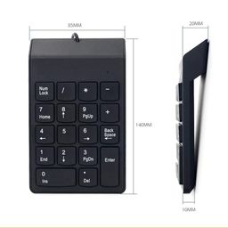 doobuy USB 2.0 Wired Numeric Keypad Slim Mini Number Pad Digital Keyboard 18 Keys Numpad for iMac/Mac Pro/MacBook/MacBook Air/Pro Laptop PC Notebook Desktop. image 2