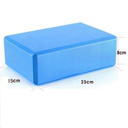 sudsty OLAHRAGA Eva Foam High Density Fitness Home Gym Workout Yoga Block to Support and Deepen Poses (Blue) image 2