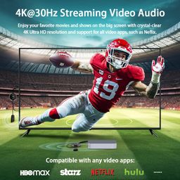 TIMBOOTECH 4K Wireless HDMI Transmitter and Receiver, Casting 5G Stable Signal Video/Audio Wireless HDMI Extender Kit for PC, Laptop, Camera, BLU-Ray, Netfix, PS5 to Monitor, Projector, HDTV image 4
