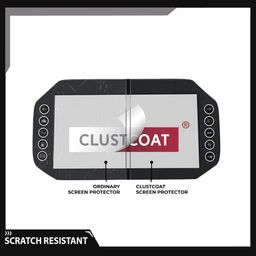 CLUSTCOAT Anti Reflection Motorcycle Dashboard Screen Protector for Royal Enfield HIMALAYAN 450 2024+ / GUERRILLA 450 (TFT DASH) 2024+ image 4