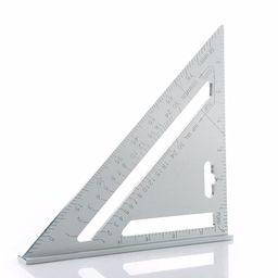 Zoffany Double Side Scale Triangle Measurement Hand Tool | Double Side Scale Aluminium Alloy Metric Inch Triangle Measurement Hand Tool Speed Square Square Layout Tool image 1