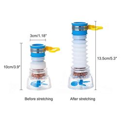Nubilous 2 PC - 360 Degree Rotating Water Faucet Aerator Splash-Proof Filter/Anti-Splash Expandable Head Nozzle/Bathroom Tap Adjustable Sprinkler/tap (2 PCS) image 2