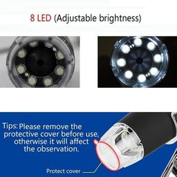 R A Products 1000X USB Digital Microscope with 8 LED Adjustable Brightness and 0.3M HD Camera Compatible with Windows and Android (Wired) image 3