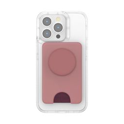 PopSockets Phone Wallet with Expanding Grip Phone Card Holder Wireless Charging Compatible Wallet Compatible with MagSafe - Magsafe Clay image 5