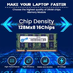 EVM 2GB DDR2 Laptop RAM Long 800MHz So-DIMM Memory - Experience Faster and Reliable Computing with 10 Year Warranty (EVMT2G8000S86P) image 3