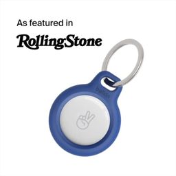 Belkin AirTag Case Secure Holder with Key Chain for Apple Air Tag Protective Cover with Advance Scratch Resistance - Blue Colour (F8W973) image 2