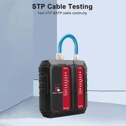 gudmart GUDMART® NF-466 Network Cable Tester POE Wire Checker Launcher & Receiver UTP & STP Cable Continuity Tester RJ45/RJ11/R]12/CAT5/CAT6/CAT7 UTP Wire Testing Tool Telephone Network Line Finder with image 4