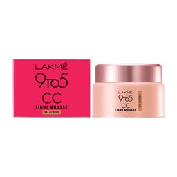 LAKMÉ 9To5 Cc Light Mousse With Vitamin E & A Hint Of Foundation | Matte Finish, Non-Comedogenic, Lightweight Mousse Foundation, 25Gm - Almond image 1