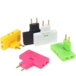 generic 3-in-1 Rotatable Adapter, 180-Degree Extension Plug Multi-Socket, 2-Pin EU/US Converter image 2