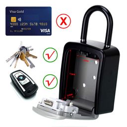 abra fox Key Lock Box, Combination Lockbox with Code for House Key Storage, Combo Door Locker image 3