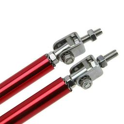 AUTO MT 2Pcs Universal Adjustable Front Bumper Lip Splitter Strut Rod Tie Support Bar image 4