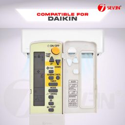 7 seven 7SEVEN® Compatible Daikin Ac Remote Original Model BRC4C151 Air Conditioner Suitable for Split or Window Exactly Match Each Key of Remote with Original remotes Control use New AAA Alkaline Batteries. image 2