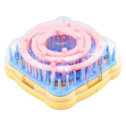 RKPM HOMES Loom Yarn Flower Corsage Craft Maker Weaver Kit Tools - Random Color (1 Set), Multi-Coloured image 1