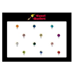 Comet Busters Fancy Colorful Stone Bindis (BIN1119)(5mm) image 3