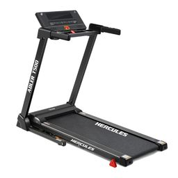 hercules fitness Hercules T500 2.5HP DC Motor Treadmill with 14km/hr Speed, 100kg Max User Weight, 3-Level Manual Incline, Free Installation Assistance image 1