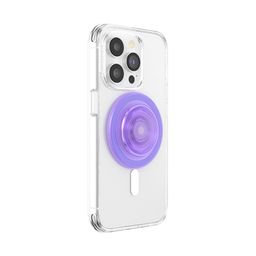 PopSockets Translucent Phone Grip with Expanding Kickstand, Compatible with MagSafe®, Magnetic Ring for iPhone and Android Included, Phone Holder, Wireless Charging Compatible - Lavender image 2