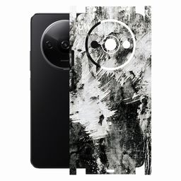 AtOdds Mobile Skin Sticker Wrap | Compatible for REDMI A3X | Scratchproof Matte Finish | Full Coverage for All Sides & Camera Protection (Messed) image 1