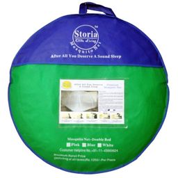 Sterling Mosquito Net Single Bed, Machardani Single Net for Single Bed, Single Mosquito Net Foldable Blue Colour Easily fit on 4 x 6 ft Bed Blue image 4