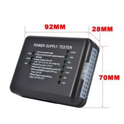 oraima Power Supply Tester Motherboard Computer PC 24 pin 20 pin 8 pin 6 pin 4 pin for PSU, ATX, SATA, HDD, SMPS, PC, Floppy with LED Indicator Light image 2