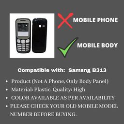 generic Shree Krishna Enterpriser Front and Back Plastic Mobile Body Panel/case/Shell, Compatible for Samsung B313 (Multicolor, Not A Mobile Phone, only Body Panel) image 2