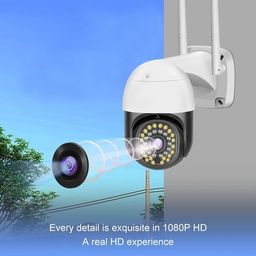 generic Full HD Wi-Fi Outdoor Security Camera with Adapter, View Remote Auto Tracking 360° Rotation Smart Motion Detection Alarm Alert image 4