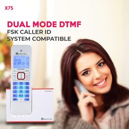 Beetel X75 2.4Ghz Cordless Landline Phone,Dual Mode DTMF/FSK,1 Line 7segment LCD Display & Blue LED Backlit,Illuminated Keypad,2 Way Speaker Phone,6 Step Ringer Volume Control(Red/White)(X75) image 4