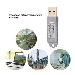Homgee USB Temperature Sensor Data Logger Recorder for PC Laptop Silver image 5