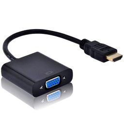 HDMI to VGA, Gold-Plated HDMI to VGA Adapter (Male to Female) for Computer, Desktop, Laptop, PC, Monitor, Projector, HDTV, Chromebook, Raspberry Pi, Roku, Xbox and More (UNI-Directional) image 1