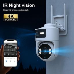 Maizic Smarthome Supercam Syno 4G/5G Sim Based CCTV Camera 5 MP + 5 MP Full HD Home Security Smart Camera, 360 Degree Coverage, Night Vision, Two-Way Audio, Mobile App, Cloud & SD Card Recording image 5