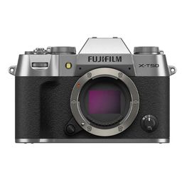 Fujifilm X-T50 40 MP APS-C X-Trans Sensor|Retro Style mirrorless Camera|4k/6.2k vlogging|High Speed Recording FHD 240fps - Silver image 1