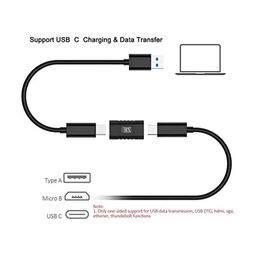 MX USB Type-C Female to USB Type-C Female Adapter (Black) Compatible with All C Type Supported Mobile, Smartphone, Laptop and Other Devices (Pack of 1) image 3