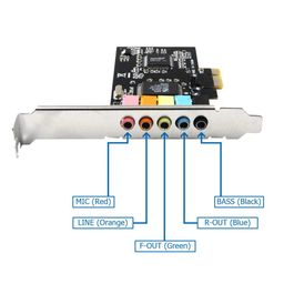 APLINK CMI8738 6 Channels PCI Express Digital 3D Audio Stereo Sound Card image 5