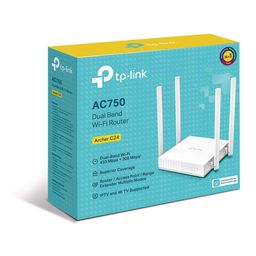 TP-Link Archer C24 AC750 Mbps Dual-Band, WiFi Wireless Router | Multi Mode | 4 Antennas | Ipv6 Supported | Parental Controls | Guest Network | Smooth HD Streaming, White image 4