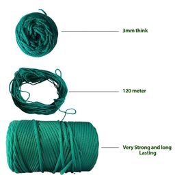 bhajanlal greenery Nylon Rope 125 Meters UV Coated 3mm Thickness for Shade net Stitching Creeper net Making and Gardening Purpose (Pack of 1) image 3
