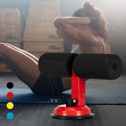 GNASTAS Sit-Up Bar, Portable Adjustable Sit-ups Assistant Device, Self-Suction Sit-up Floor Bar Abdominal Leg Muscle Training Device, Household Fitness Equipment, setup assistant (Multicolor) image 4