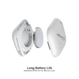 Aeroessentials AeroTag Bluetooth Item Tracker – Apple Find My Compatible, UWB Precision Finding, 1-Year Battery, Built-in Sound Alert, CR2032 Powered – White image 4