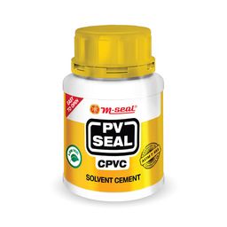 Pidilite M Seal CPVC Solvent Cement Ultra Strong for CPVC and UPVC Pipes and Fittings (200 ml, Tin Can, Yellow) with Brush Inside image 1
